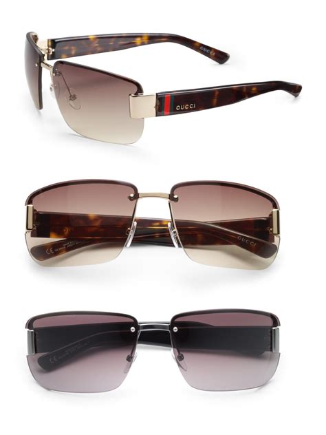 gucci shade mens|Gucci rimless sunglasses men's.